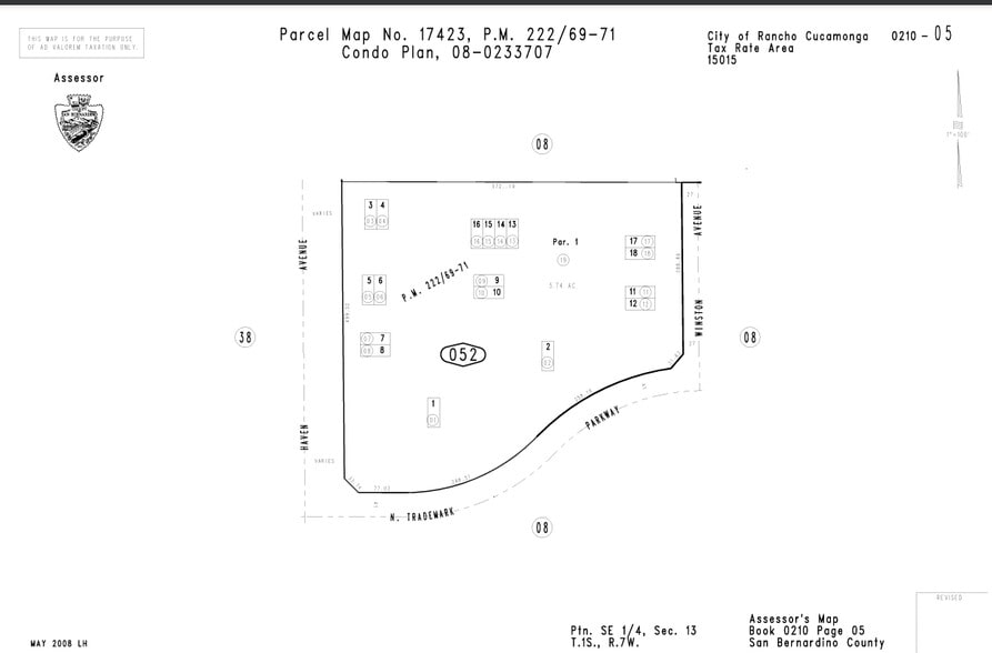 9485 Haven Ave, Rancho Cucamonga, CA à vendre - Plan cadastral – Image 3 sur 14