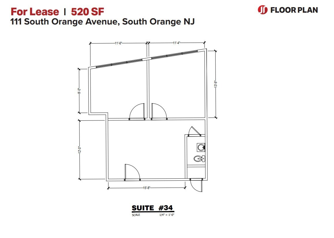 109-113 S Orange Ave, South Orange, NJ à louer Plan d’étage– Image 1 sur 1