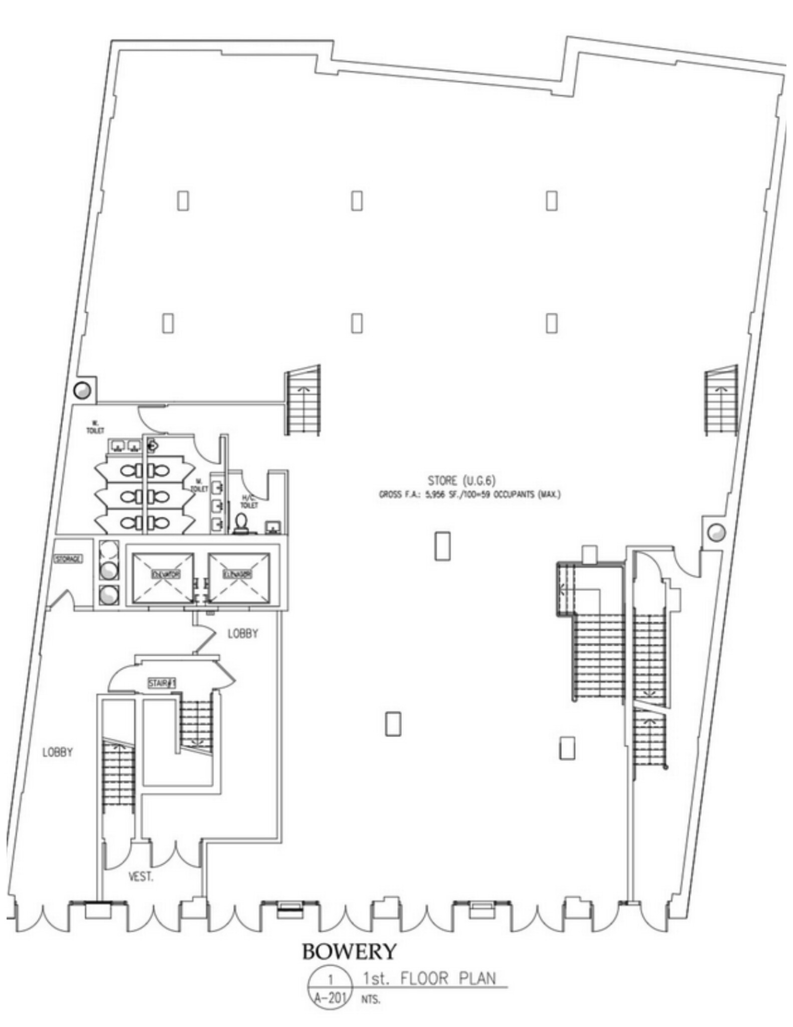 138 Bowery, New York, NY à louer Plan de site– Image 1 sur 5