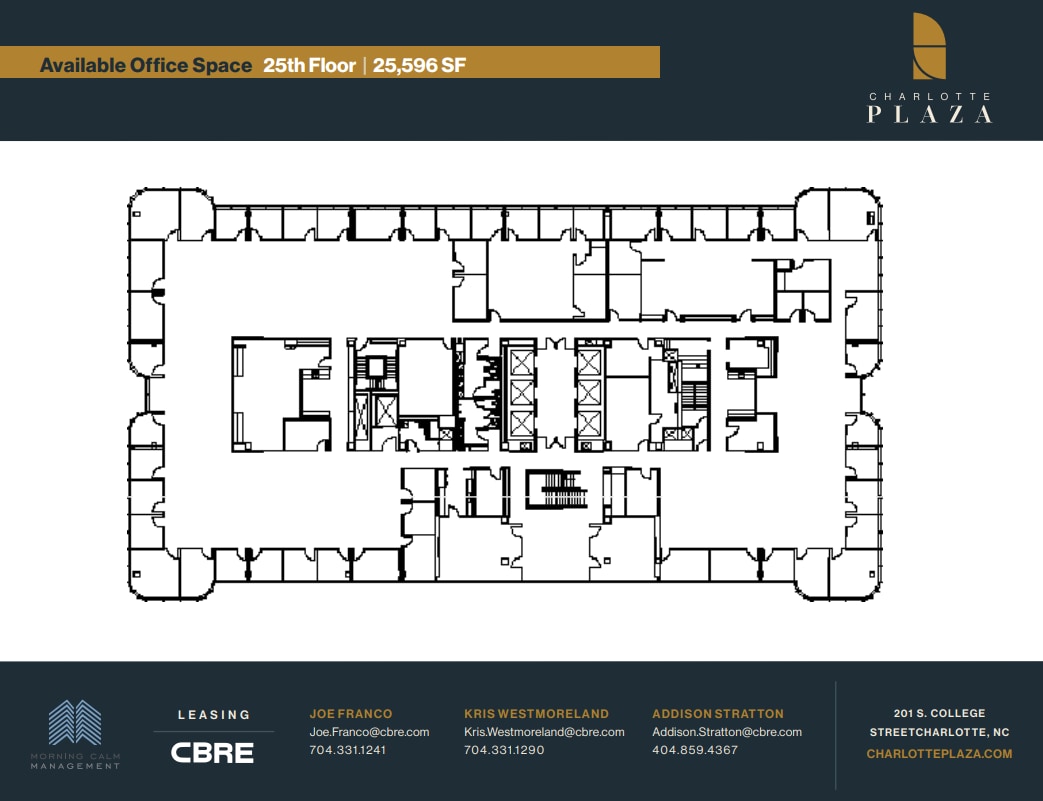 201 S College St, Charlotte, NC à louer Plan d’étage– Image 1 sur 1