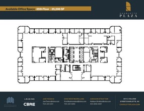 201 S College St, Charlotte, NC à louer Plan d’étage– Image 1 sur 1