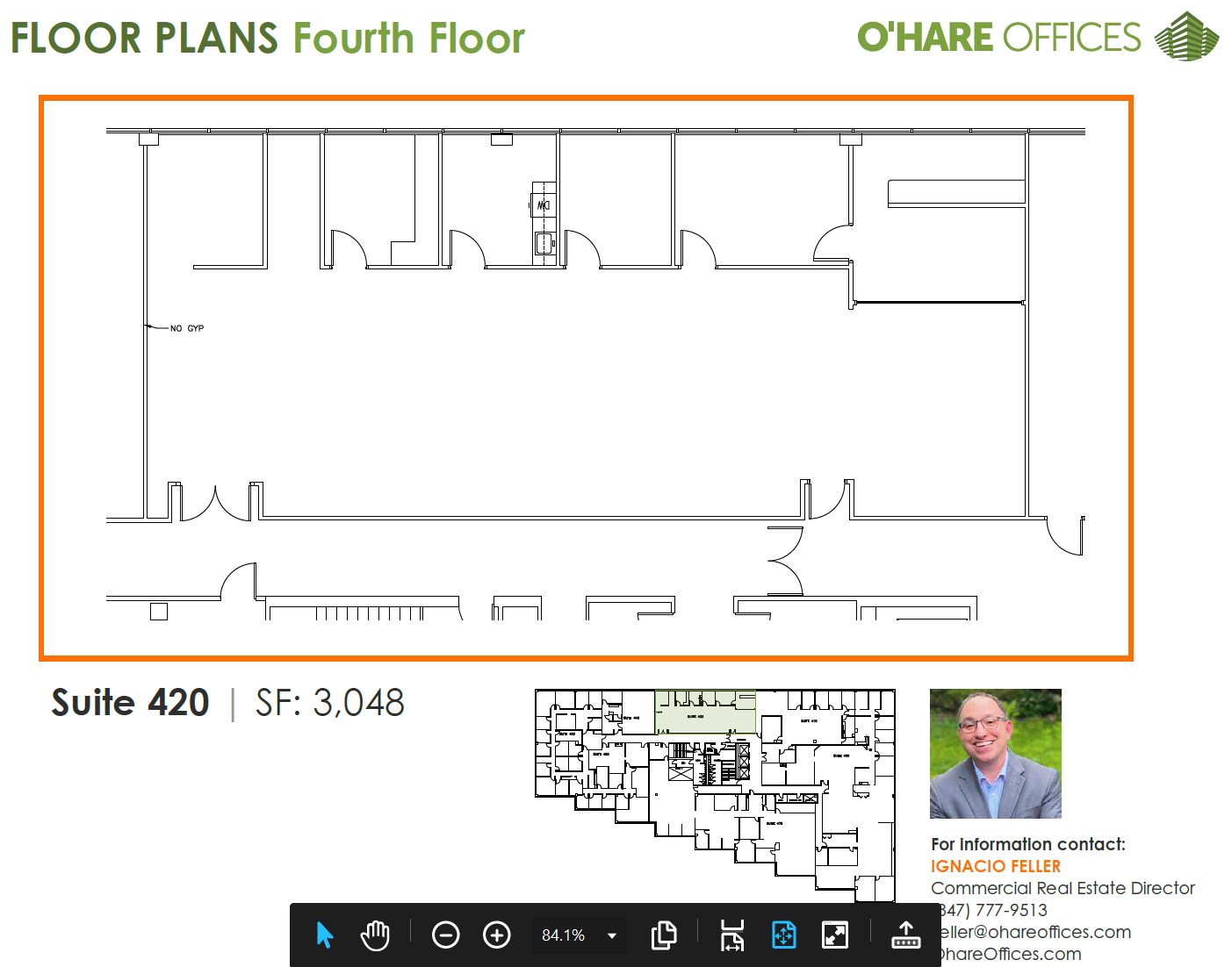 1011 E Touhy Ave, Des Plaines, IL à louer Plan d’étage– Image 1 sur 1