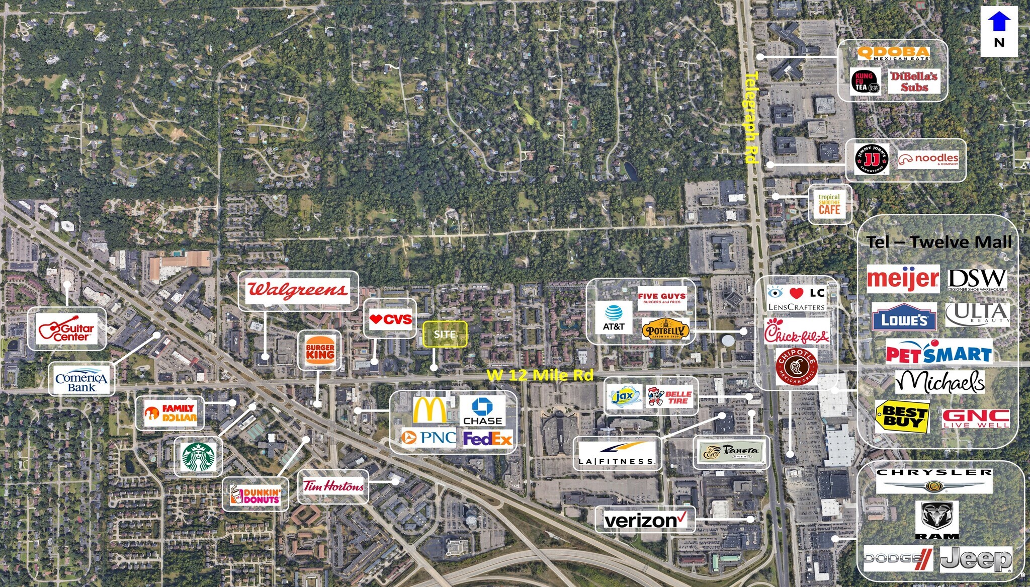 25810 W 12 Mile Rd, Southfield, MI à vendre Photo de l’immeuble– Image 1 sur 2