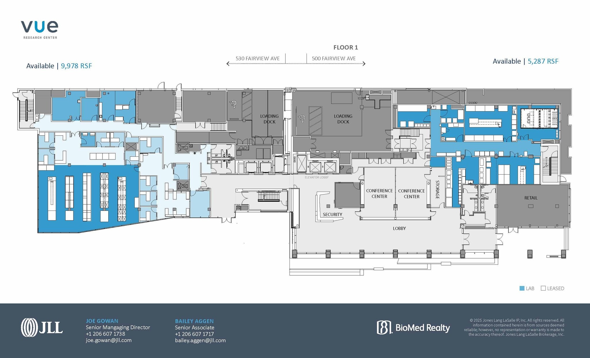 530 Fairview Ave N, Seattle, WA à louer Plan d’étage– Image 1 sur 1
