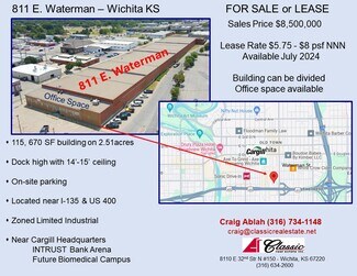 Plus de détails pour 811 E Waterman St, Wichita, KS - Industriel/Logistique à vendre