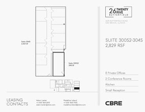 2625 Butterfield Rd, Oak Brook, IL à louer Plan d’étage– Image 1 sur 4