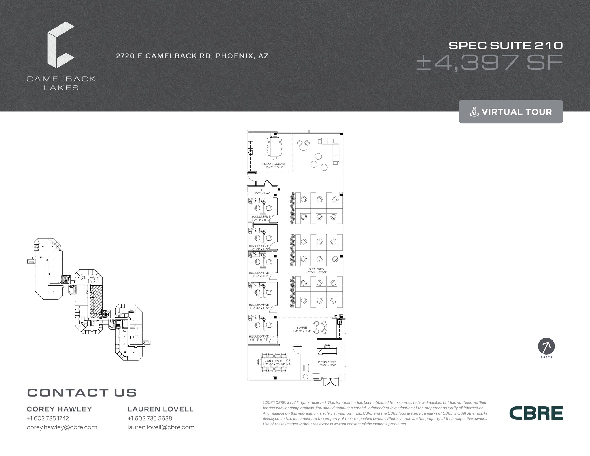 2850 E Camelback Rd, Phoenix, AZ à louer Plan de site– Image 1 sur 2