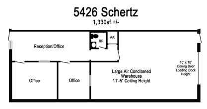 5426-5440 Schertz Rd, San Antonio, TX à louer Plan d’étage– Image 1 sur 1