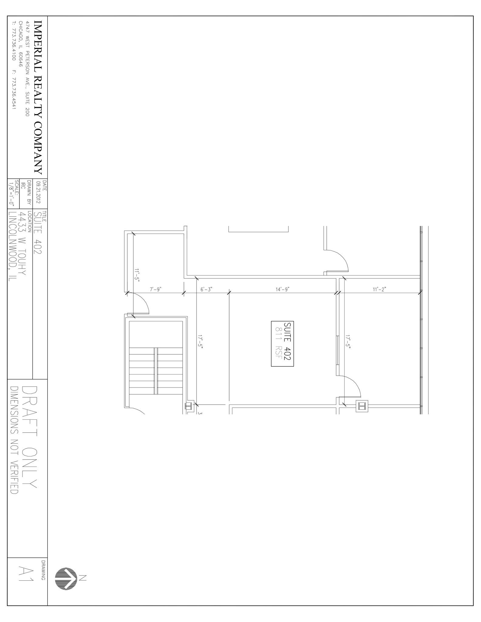 4433 W Touhy Ave, Lincolnwood, IL à louer Plan de site– Image 1 sur 1