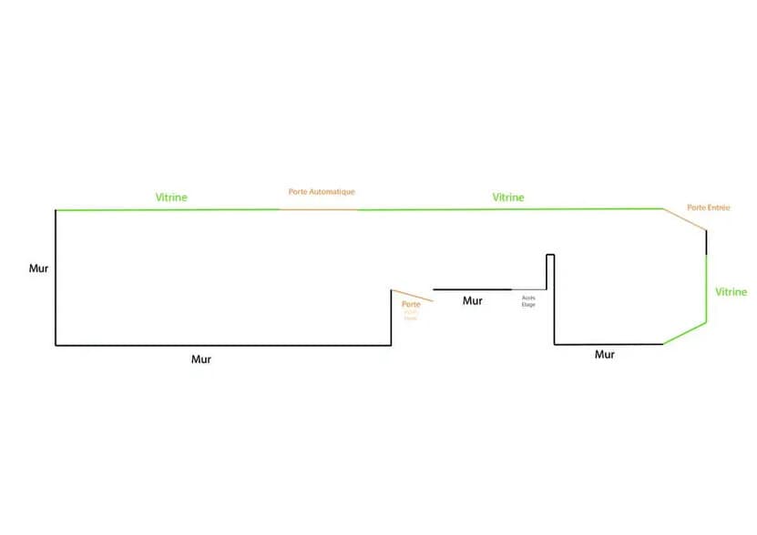 Local commercial dans Reims à louer - Plan d’étage – Image 1 sur 9