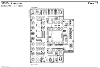 375 Park Ave, New York, NY à louer Plan d’étage– Image 2 sur 2