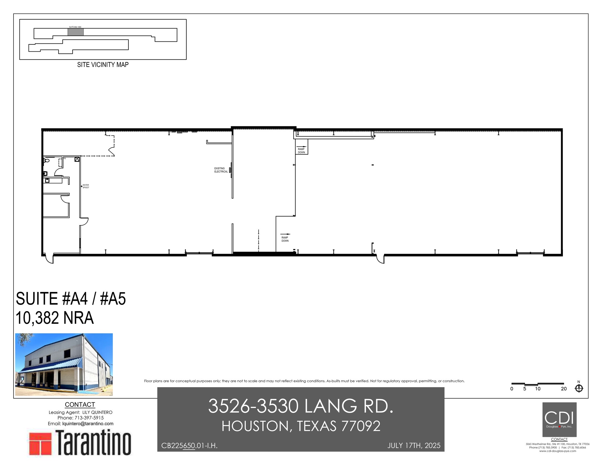 3526-3530 Lang Rd, Houston, TX à louer Plan de site– Image 1 sur 2