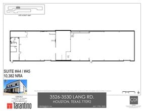 3526-3530 Lang Rd, Houston, TX à louer Plan de site– Image 1 sur 2