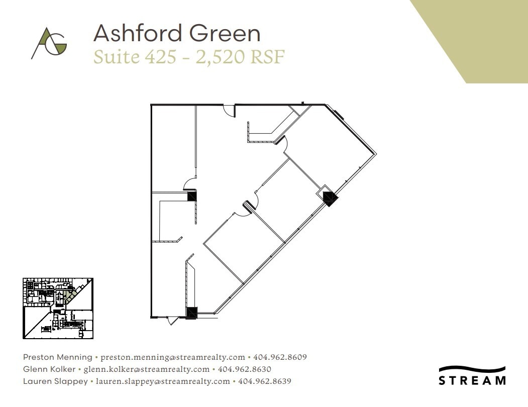 4170 Ashford Dunwoody Rd NE, Atlanta, GA à louer Plan d’étage– Image 1 sur 1