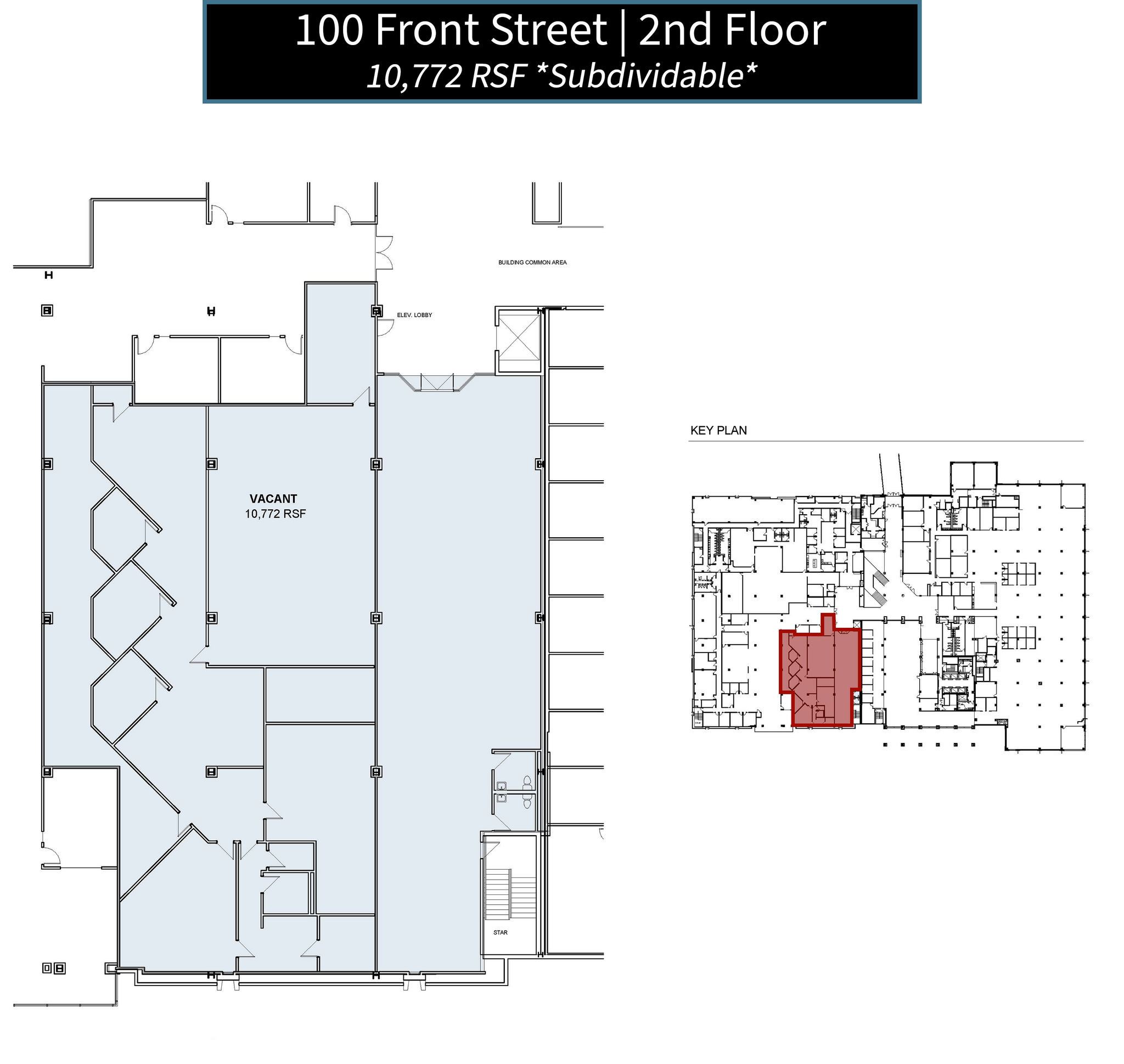 100 Front St, Worcester, MA à louer Plan d’étage– Image 1 sur 1