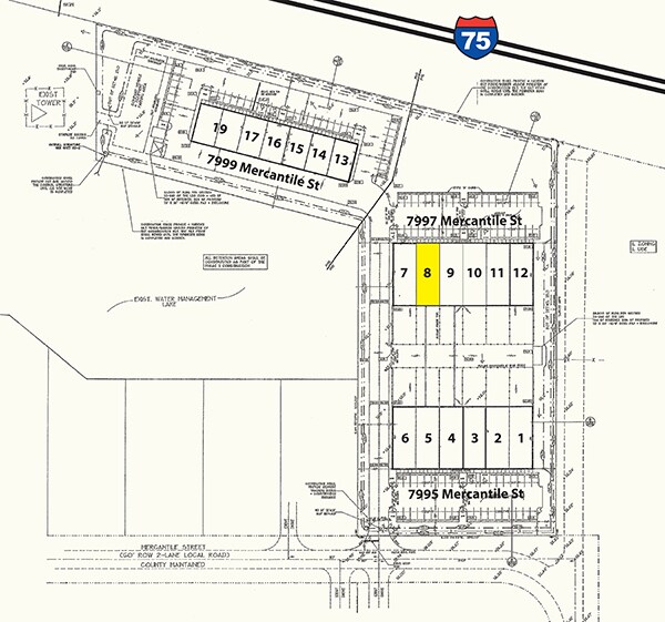 7997 Mercantile St, North Fort Myers, FL à vendre - Plan de site – Image 2 sur 2