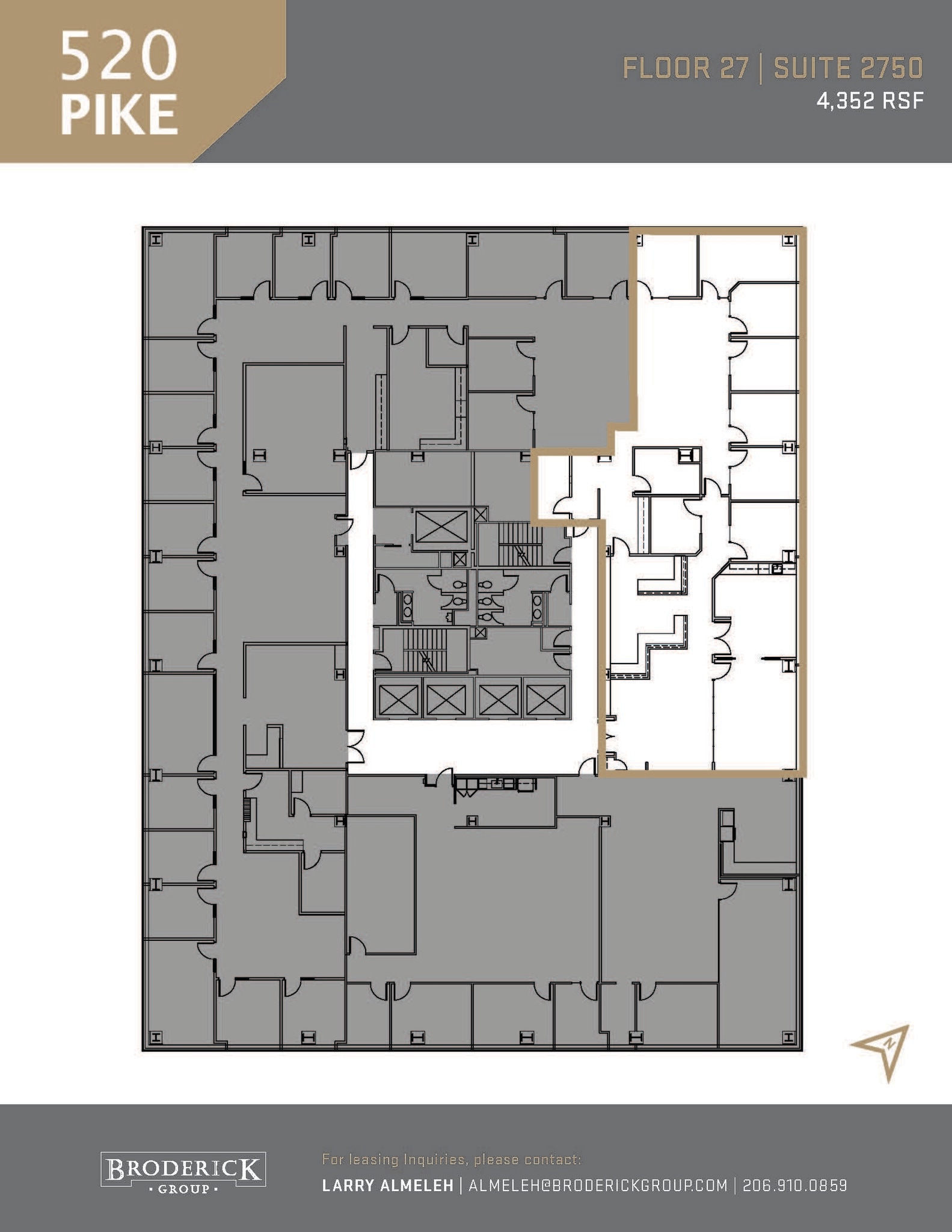 520 Pike St, Seattle, WA à louer Plan d’étage– Image 1 sur 1