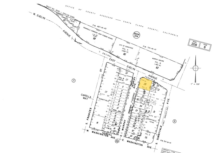 100 S Murphy Ave, Sunnyvale, CA à louer - Plan cadastral – Image 3 sur 5