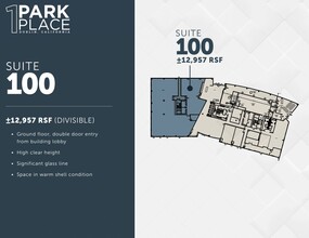 1 Park Pl, Dublin, CA à louer Plan d’étage– Image 1 sur 1