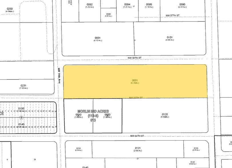 7200-7384 NW 56th St, Miami, FL à vendre - Plan cadastral – Image 3 sur 24
