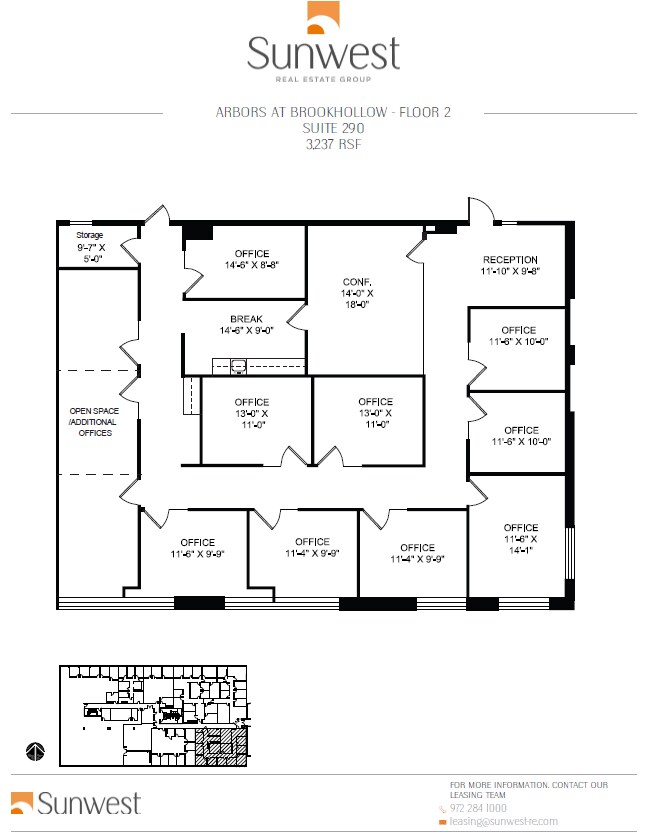 2201 E Lamar Blvd, Arlington, TX à louer Plan d’étage– Image 1 sur 2