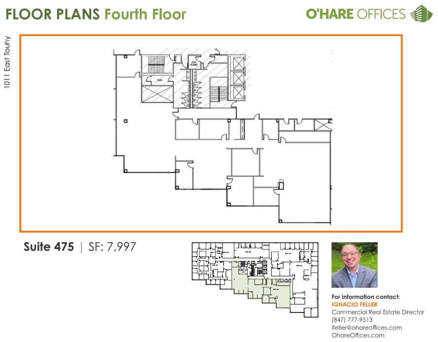 1011 E Touhy Ave, Des Plaines, IL à louer Plan d’étage– Image 1 sur 1
