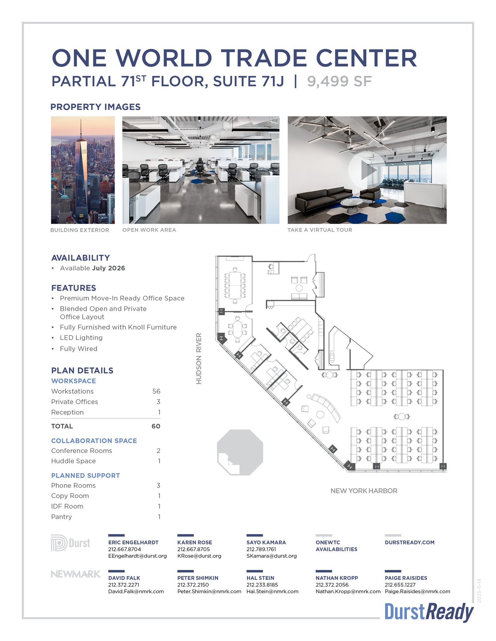 One World Trade Center, New York, NY à louer Photo intérieure– Image 1 sur 1