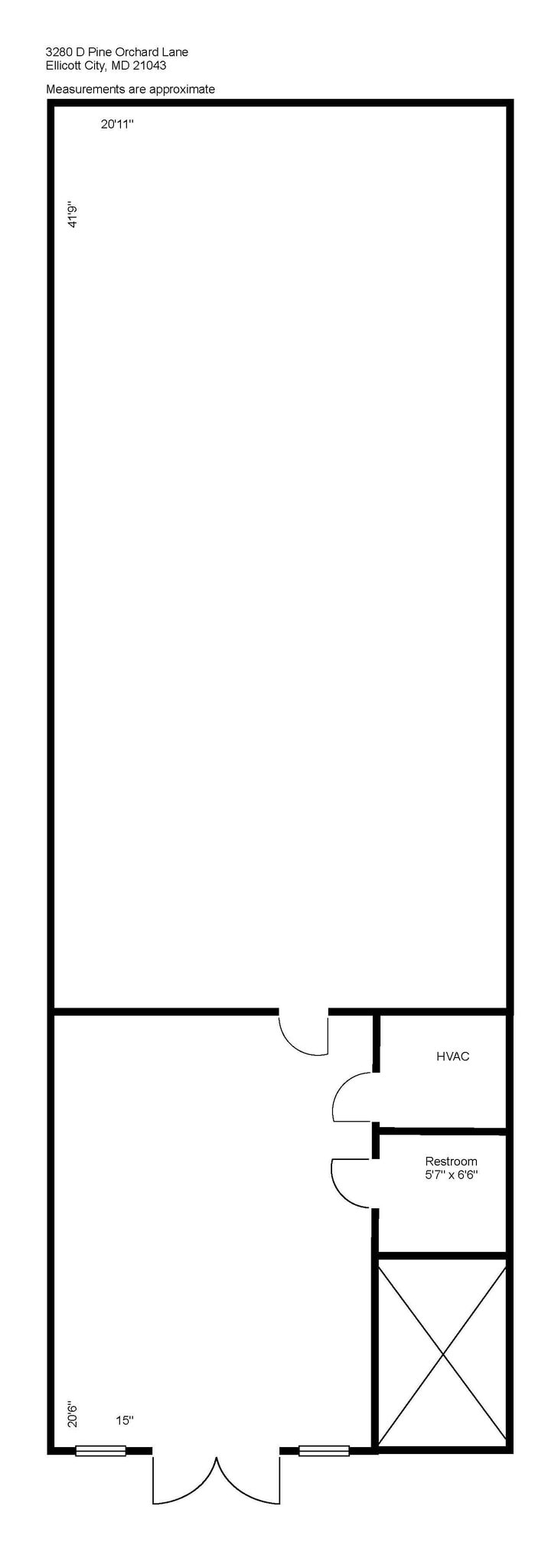 3280 Pine Orchard Ln, Ellicott City, MD à louer Plan d’étage– Image 1 sur 5