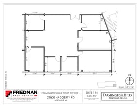 21800 Haggerty Rd, Northville, MI à louer Plan d’étage– Image 1 sur 2