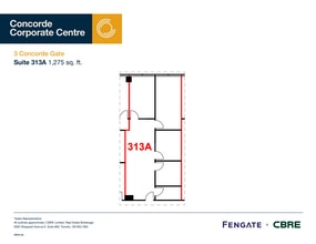 3 Concorde Gate, Toronto, ON à louer Plan d’étage– Image 1 sur 1