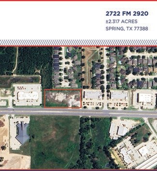 Plus de détails pour 2722 FM 2920 Rd, Spring, TX - Terrain à vendre