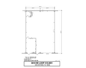 6910 NE Loop 410, San Antonio, TX à louer Plan d’étage– Image 1 sur 1