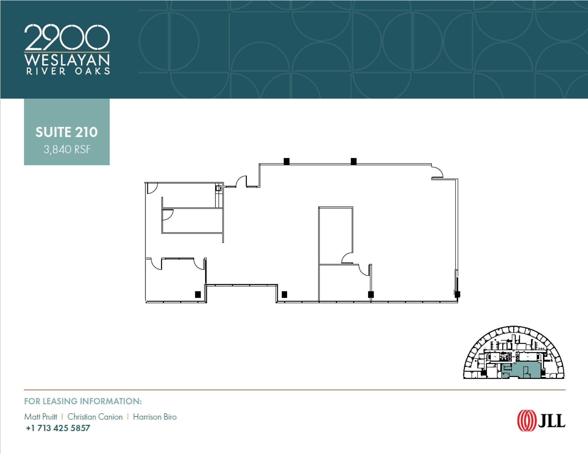 2900 Weslayan St, Houston, TX à louer Plan d’étage– Image 1 sur 1