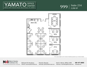 999-1001 W Yamato Rd, Boca Raton, FL à louer Plan d’étage– Image 1 sur 8