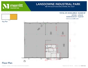 178-194 Alco Pl, Lansdowne, MD à louer Plan d’étage– Image 1 sur 1