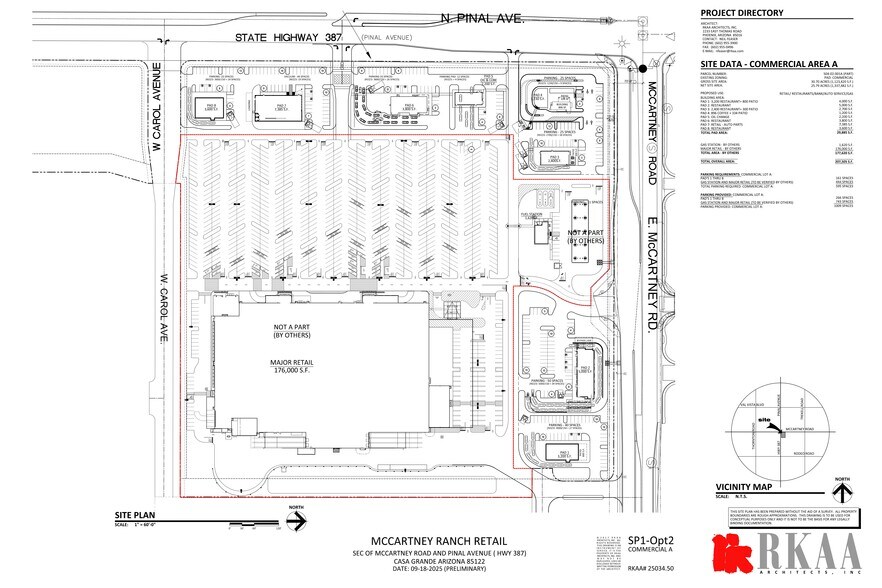 SEC Pinal Ave & McCartney Rd, Casa Grande, AZ à louer - Plan de site – Image 2 sur 2