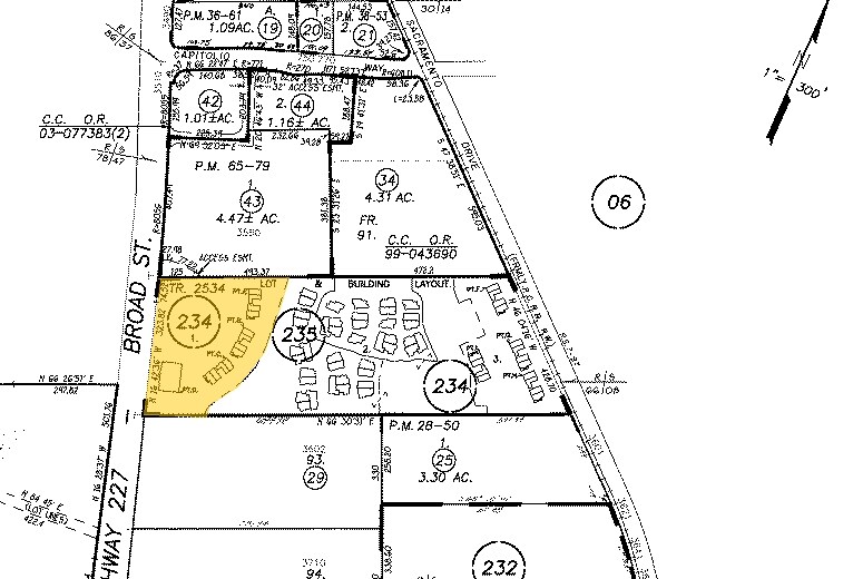 3592 Broad St, San Luis Obispo, CA à vendre - Plan cadastral – Image 2 sur 35