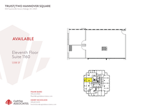 434 Fayetteville St, Raleigh, NC à louer Plan d’étage– Image 1 sur 1