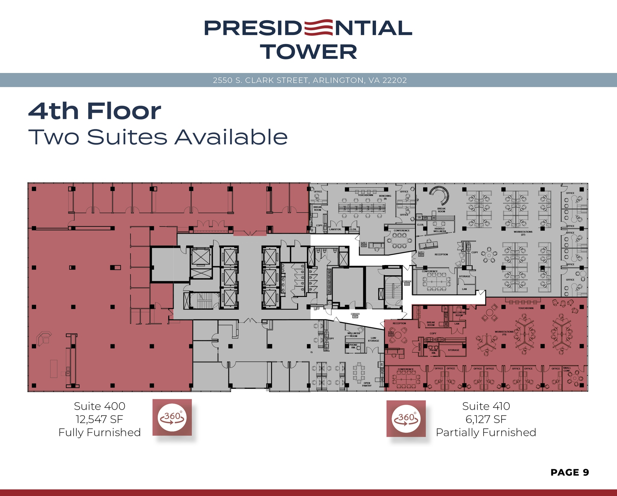 2550 S Clark St, Arlington, VA à louer Plan d’étage– Image 1 sur 1