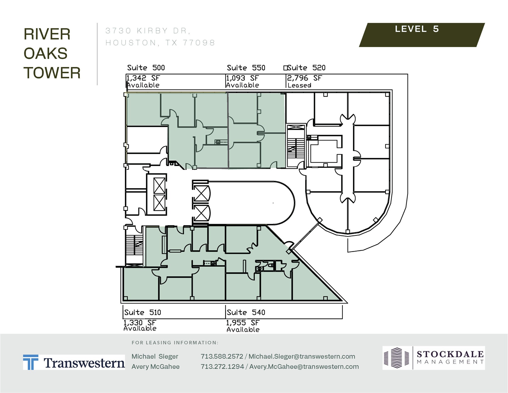 3730 Kirby Dr, Houston, TX à louer Plan d’étage– Image 1 sur 1