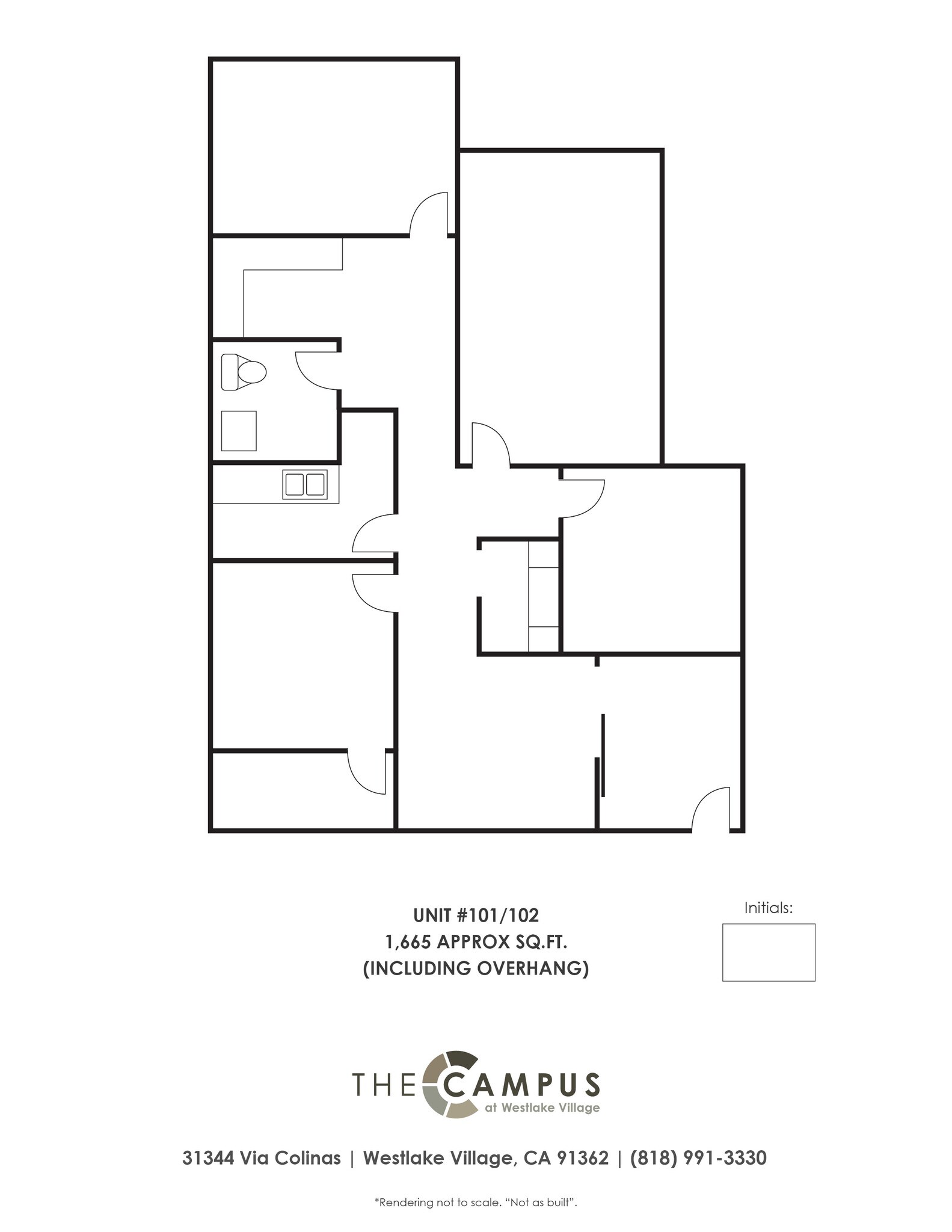 31304-31348 Via Colinas, Westlake Village, CA à louer Plan d’étage– Image 1 sur 8