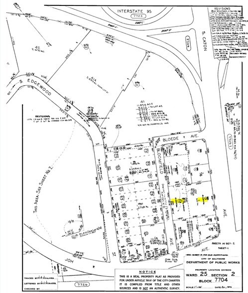 1520 S Caton Ave, Baltimore, MD à louer - Plan cadastral – Image 3 sur 3