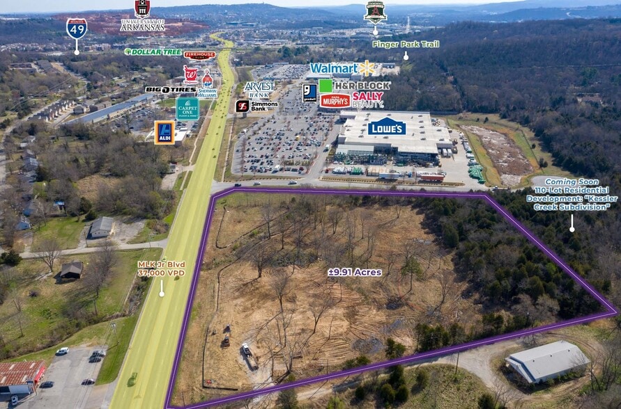 Martin Luther King Blvd blvd, Fayetteville, AR à vendre - Aérien – Image 2 sur 5