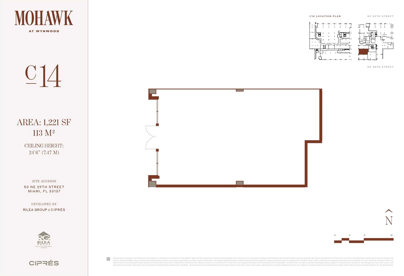 50 NE 29th St, Miami, FL 33137 - Lot C-14 -  - Plan d’étage - Image 1 of 1