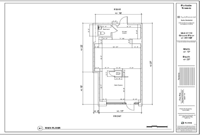 50 Warren Street, Jersey City, NJ à louer Plan d’étage– Image 1 sur 1