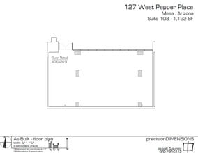 127 W Pepper Pl, Mesa, AZ à louer Plan d’étage– Image 1 sur 2