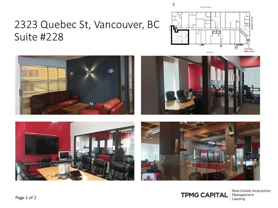 2323 Quebec St, Vancouver, BC à louer Photo intérieure– Image 1 sur 3