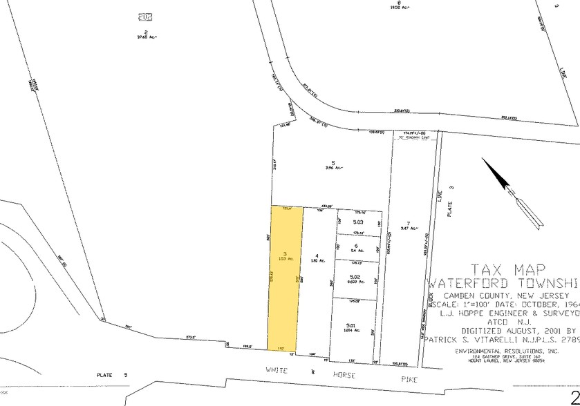 196 White Horse Pike, Atco, NJ à vendre - Plan cadastral – Image 2 sur 2