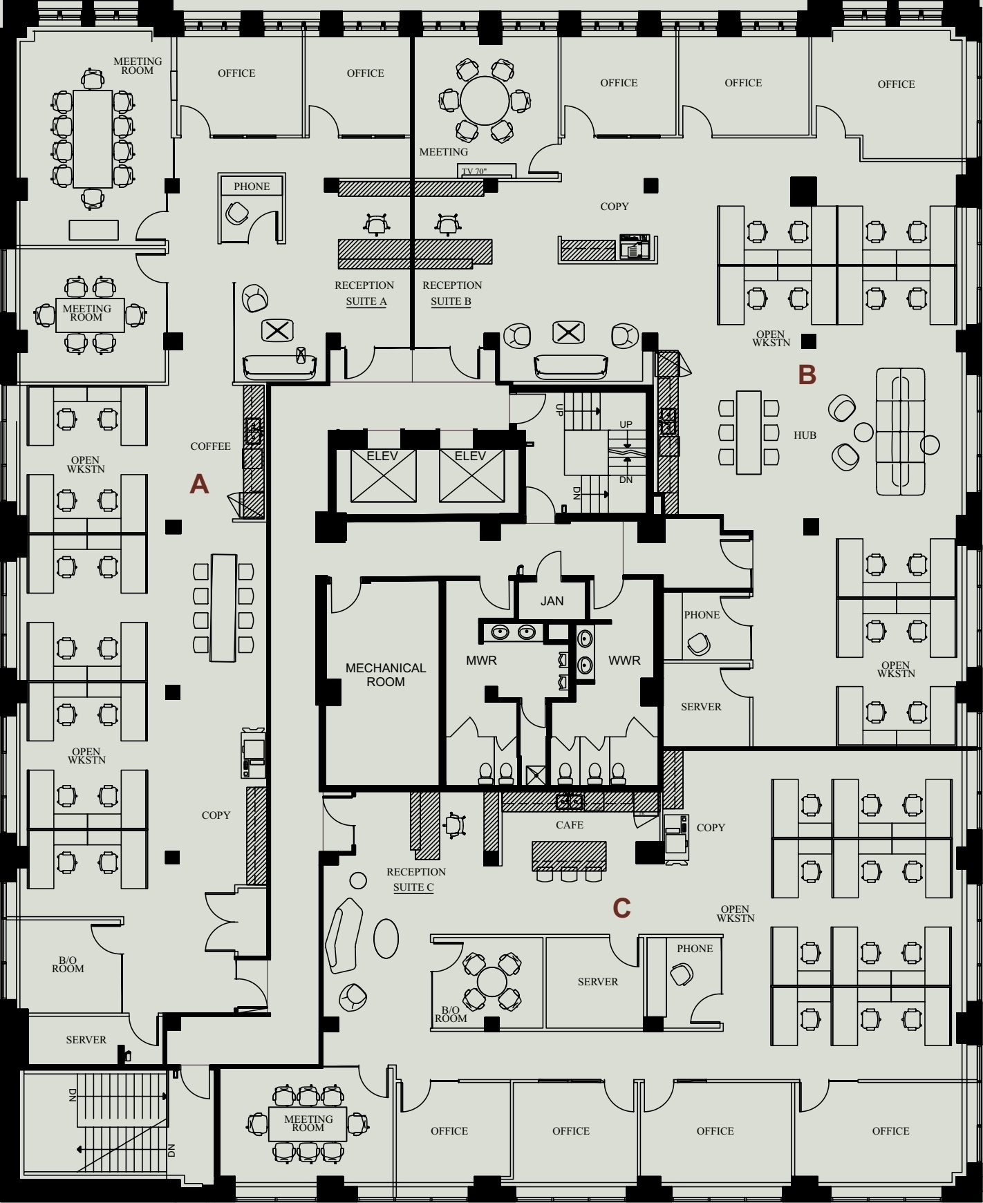 119 6th Ave SW, Calgary, AB à louer Plan d’étage– Image 1 sur 2