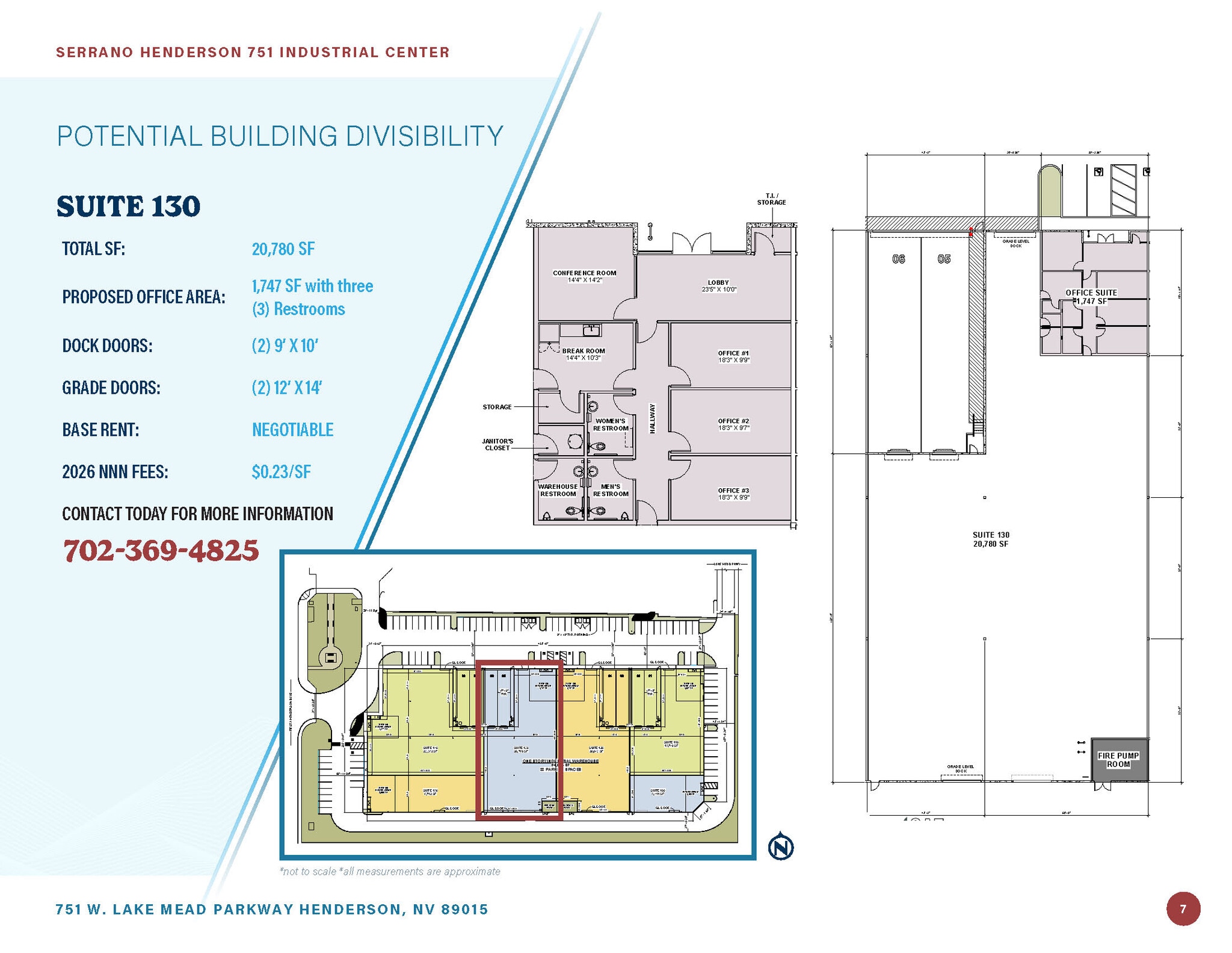 751 W Lake Mead Pky, Henderson, NV à louer Plan d’étage– Image 1 sur 2